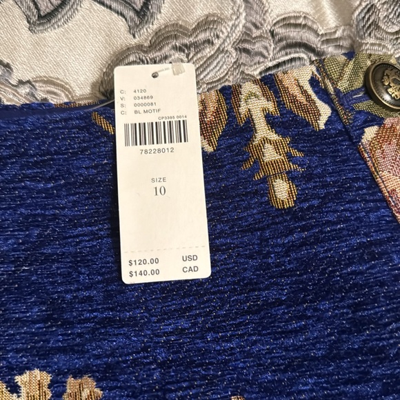 New Anthropologie Maeve Printed Mini Skirt Size 10 - Picture 3 of 3